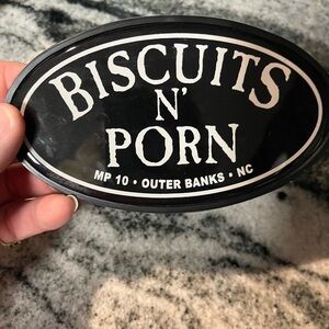 Black and White Biscuits & Porn Hitch Cover